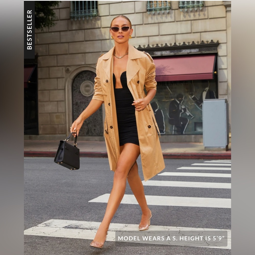 NWT Vici Collection Business Affair Trench Coat - S